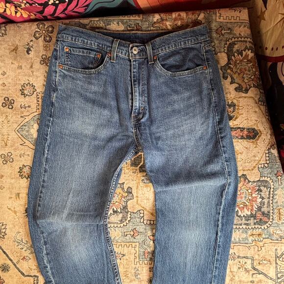 Levi’s 505 Men’s Jeans Straight Leg Denim Size 34 X 30 - Picture 2 of 10